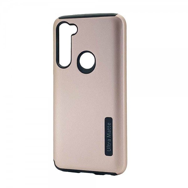 Wholesale Ultra Matte Armor Hybrid Case for Motorola Moto G Fast (Rose Gold)